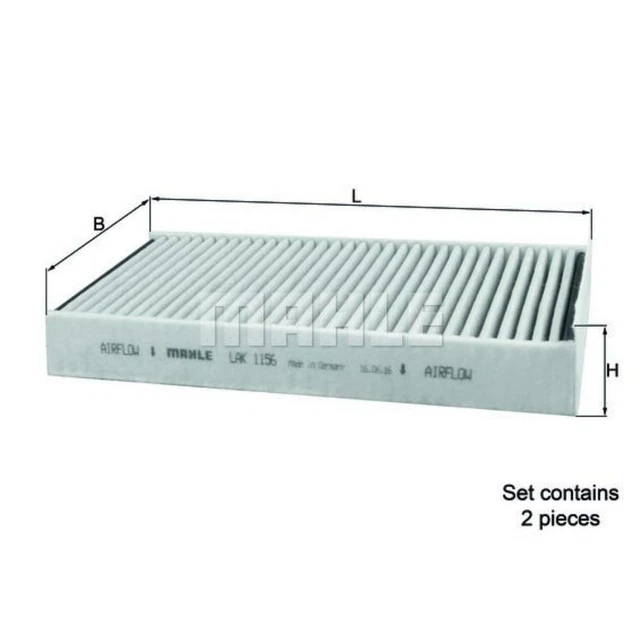 FILTRE À HUILE Air D'Habitacle Avec Charbon Actif BMW 6er E63 E64 635d