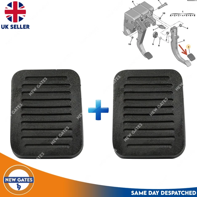 2X PEUGEOT BOXER Fiat Ducato Citroen Relay Brake Clutch Pedals Rubber