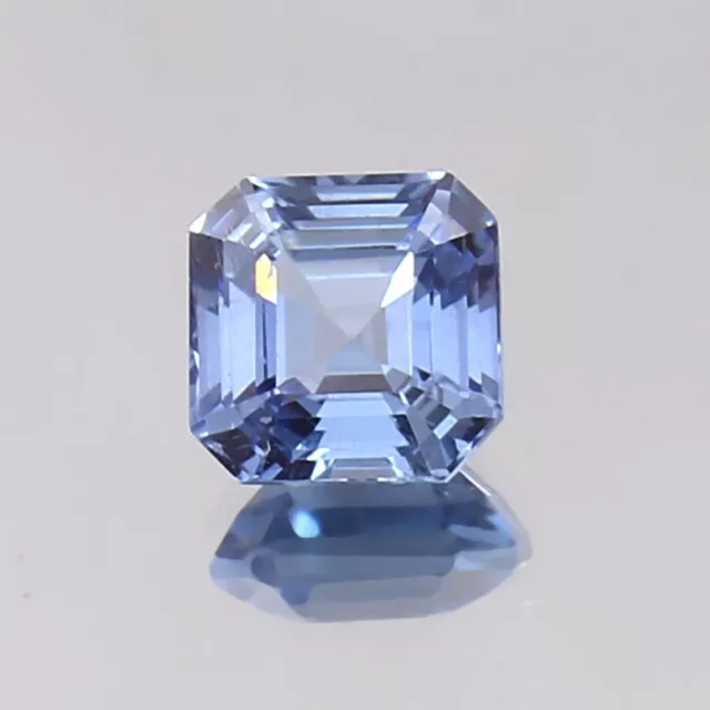 AAA Natural Pastel Blue Montana Sapphire Asscher Cut Loose Gemstone 4.40 Ct