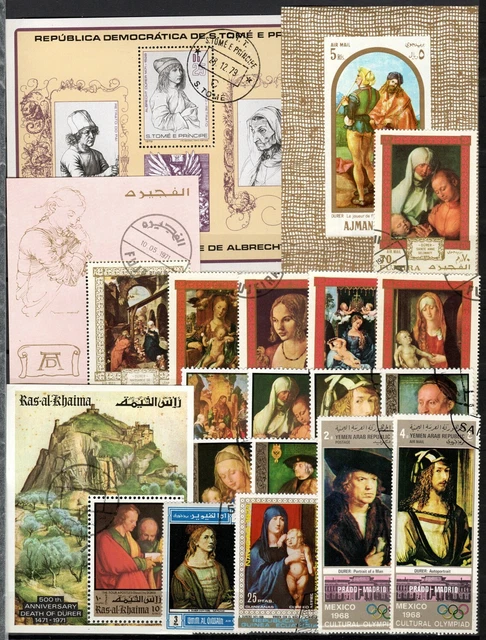 Doppelplatte Gemälde Alter Meister Albrecht Dürer gestempelt (1459