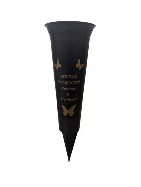 Memorial Grave Spike Vase - Daughter