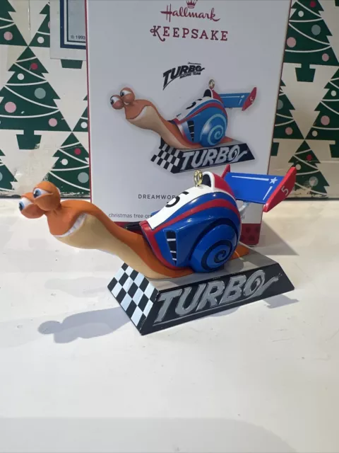 Turbo Dreamworks Noël Poinçon Souvenir Ornement Neuf en Boîte