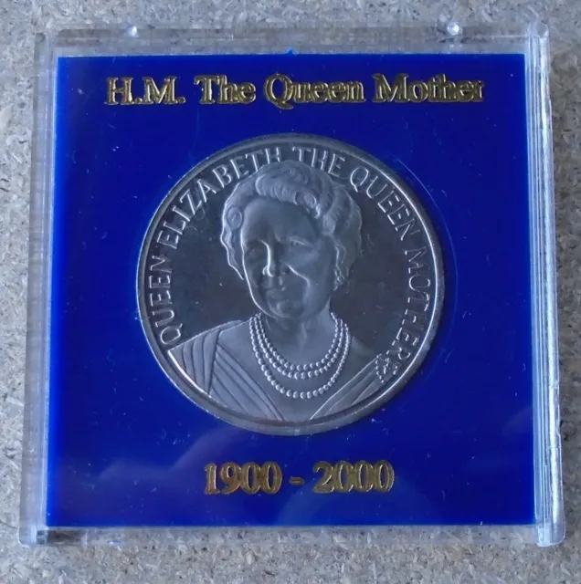 Queen Elizabeth, The Queen Mother Centenary Medal 1900 - 2000 in case.