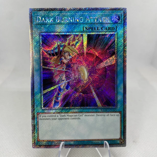 YUGIOH DARK BURNING Attack RA04-EN245 1. ED Platinum Secret Rare Near ...