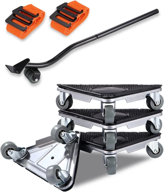 Spostatore Mobili Pesanti Sollevatore Mobili Con Ruote - Kit 4 Pezzi Per Spostare Arredi Pesanti Kit Ruote Trasloco Domestico