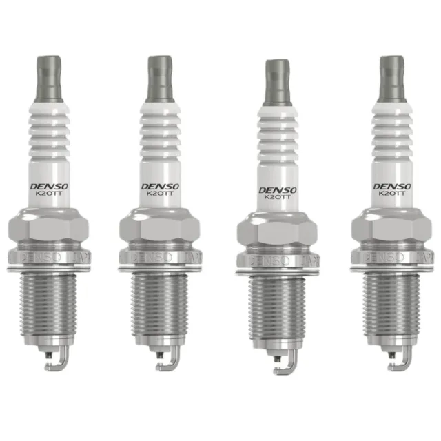 Denso 4x Ignition Spark Plugs For Morgan Nissan Panther Perodua Peugeot K20TT