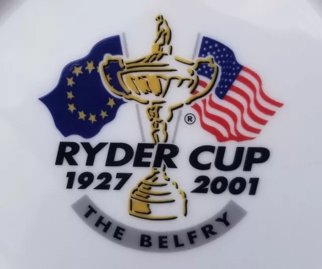 4-7/8" 2001 Ryder Cup, The Belfry, Souvenir Wedgwood Pin Dish Bone China England 2