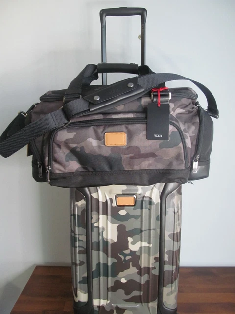 TUMI Luggage Set International Camo Carry On Spinner & Matching Camo Duffle, NWT