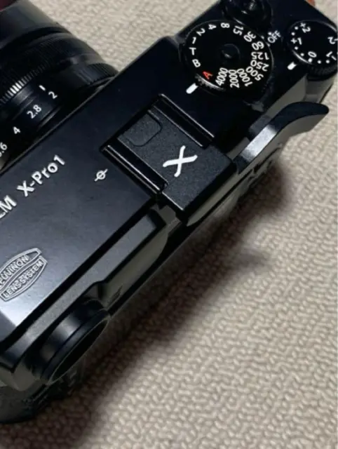 Super rare FUJIFILM X-PRO1 PRO2 exclusive X-engraved / Thumbrest Only