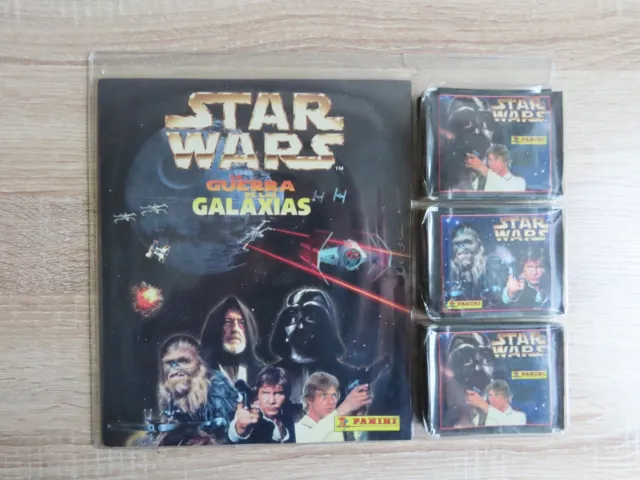 1997 Star Wars Panini Sticker Album Gift Set with Packs (Sealed) Spanish Issue