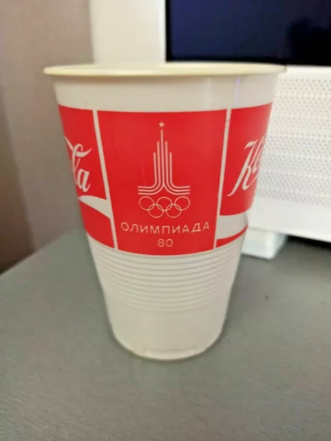 Jeux olympiques de 1980. Moscou. Coca Cola. Gobelet jetable. original