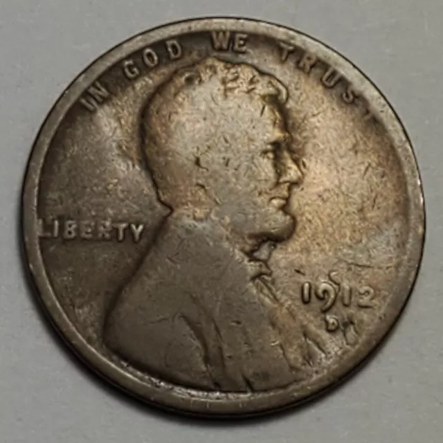 Nicer Low Mintage 1912 D Lincoln Wheat Cent