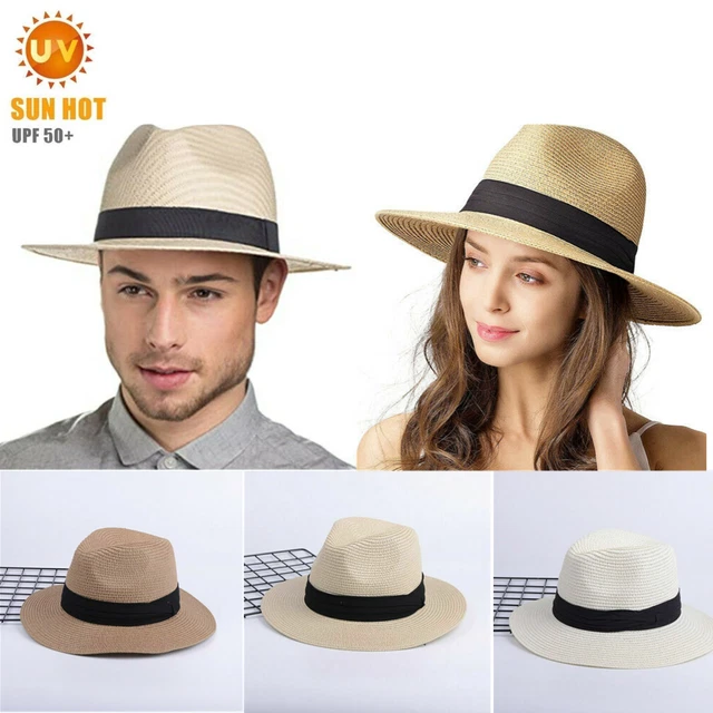 Pvucpot Fedora Hut - Leichter Sommerhut Für Damen & Herren Mit Stoffband