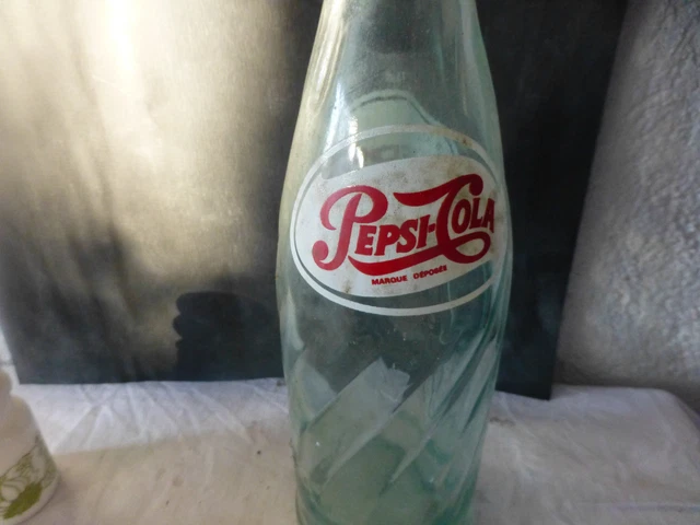 Bouteille Verre Ancienne PEPSI-COLA 1 Litre - Originale