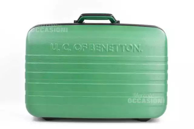 Suitcase Hard Benetton Green Cod. 000 55x38x20 CM (No Keys)