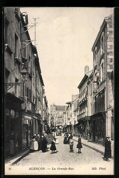 CPA Alencon, La Grande-Rue