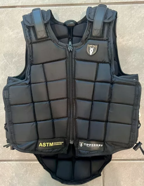 Tipperary Youth Contender Body Protector ASTM Vest, Black - Junior 8 Year