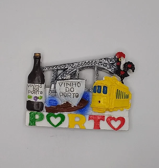 Magnete Calamita Resina Frigo  Souvenir Fridge Magnet Porto Portogallo