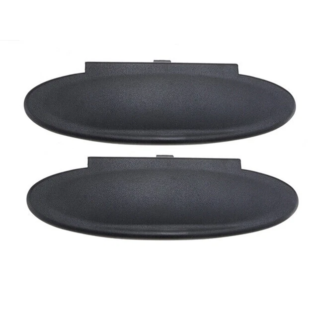 2PCS Replacement Sunvisor Vanity Mirror Cover Black For Porsche 911, 996, 997