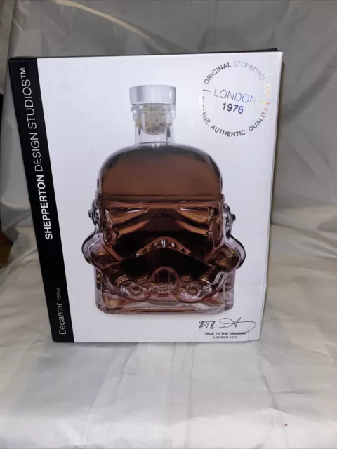 Thumbs Up Star Wars Glass Stormtrooper Decanter True To The Original London  1976