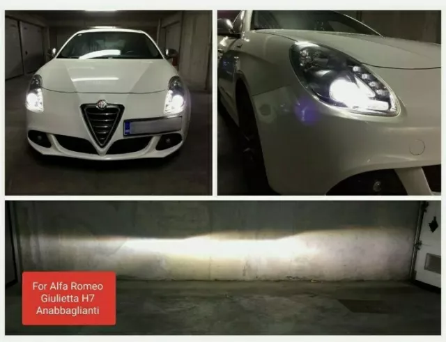Kit Fari Led Anabbaglianti Alfa Romeo Giulietta H7 6000K No Error Canbus