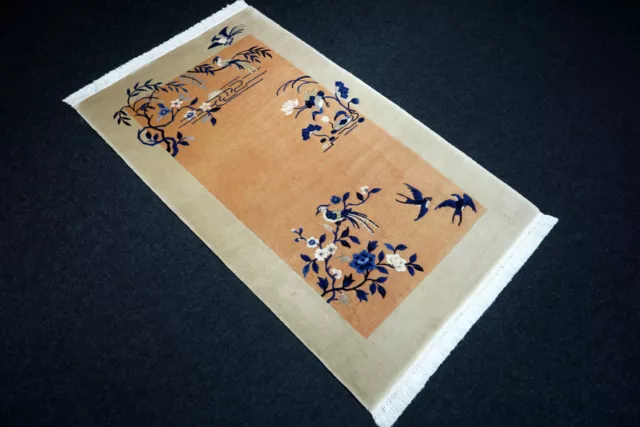 Orient Tapis Chine 157 X 92 CM Pékin Aubusson Noué à la Main Chinois Tapis 2