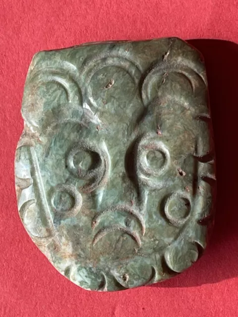 pre columbian  Chontal  Mezcala  Mayan  Olmec   Face    Mayan   Pendant