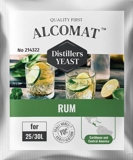 Alcomat Weißweinhefe Set – 25g White Wine HAT 16% Mit Nährstoff & Klärmittel Für Brennhefe