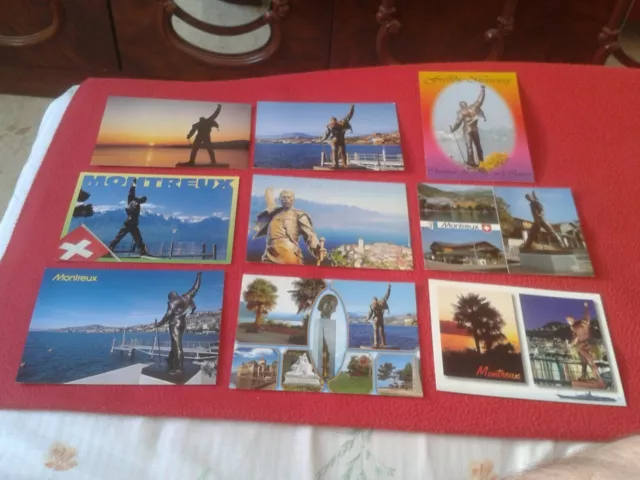 Lote De 25 Postales Post Cards Montreux Switzerland Freddie Mercury Queen Music 3