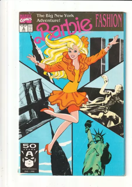 Barbie Fashion #4 VG+ (Marvel, 1991) 1st Appearance of Sweet XVI