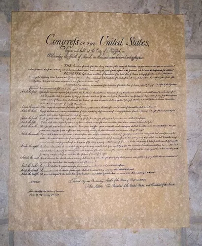 4 Historic Documents Constitution, Bill Of Right, Declaration Of Independence +1 3