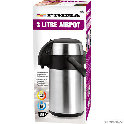 Flacone Aspirapolvere Da Viaggio 3L Airpot Caffè Acciaio Inox Air Pot Bevande Calde Bottiglia Casa