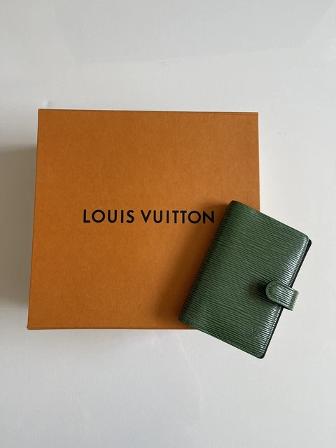 Authentic Louis Vuitton Epi Green Leather Agenda PM Notebook Cover