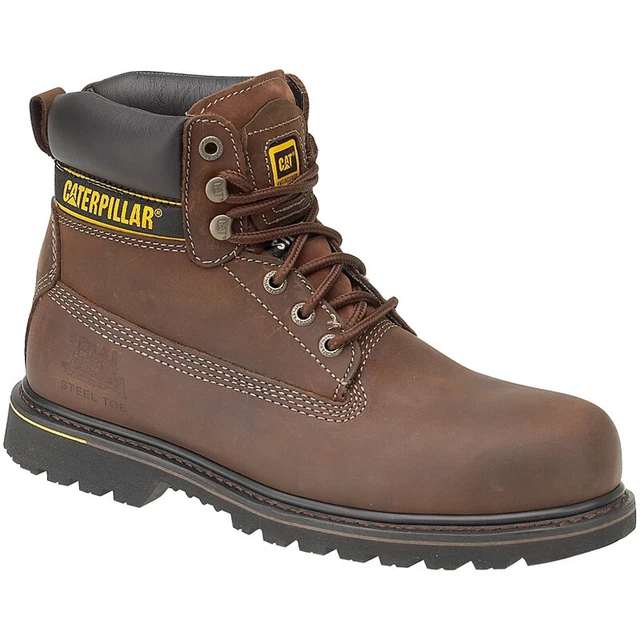 CATERPILLAR MENS HOLTON SB Safety Work Boots Brown £101.12 PicClick UK