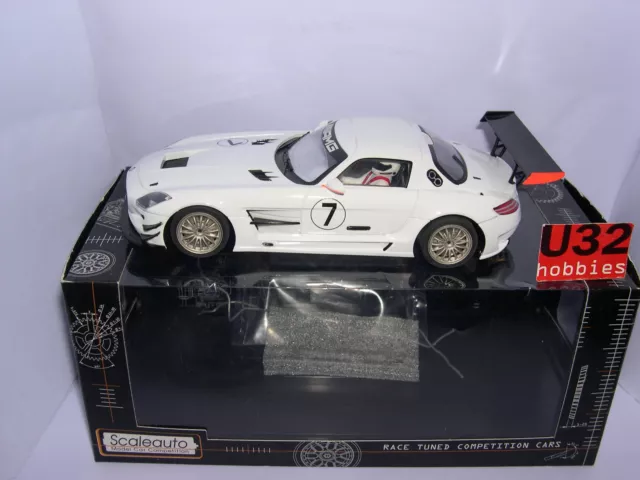 Scaleauto SC-6014 Slot Car Mercedes Benz SLS GT3 #7 Presentation Car MB