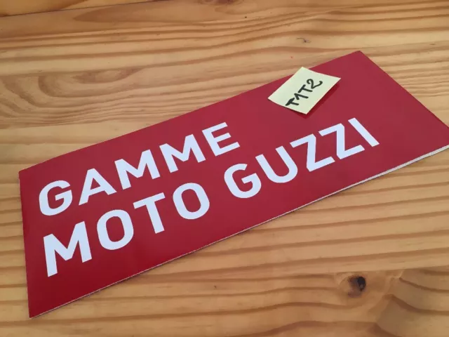 Moto Guzzi gamme poster prospectus brochure prospekt dépliant publicité français