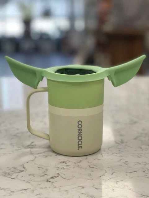 Corkcicle Star Wars Grogu Baby Yoda 16 Ounce Mug with Ears NEW!