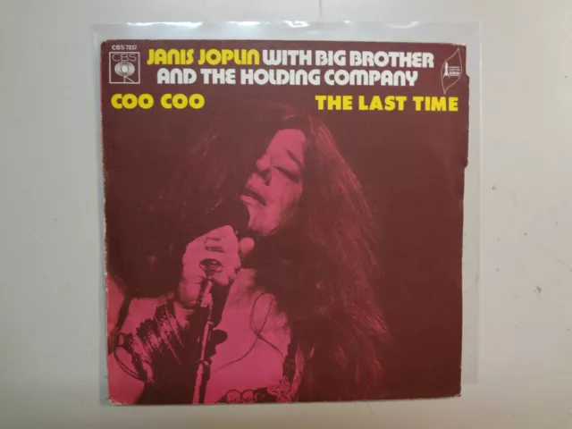 JANIS JOPLIN w/BIG BROTHER & HOLDING COMPANY:Coo Coo-Last Time-France 7" CBS PSL