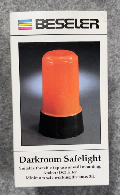 Nuevo en caja BESELER Darkroom Safelight Luz Ámbar Filtro OC Darkroom Fotografía