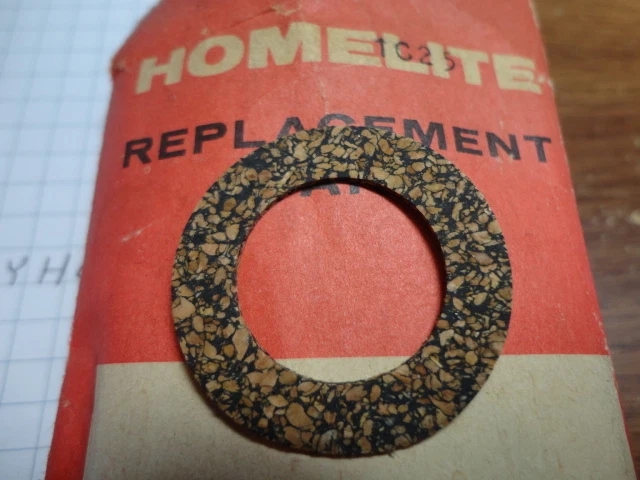 2-Pack Homelite Chainsaw Fuel & Oil Cap Gaskets - Part #94494 For XL, 180, 192, 200, Super 2