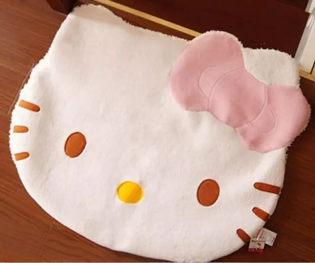 Super Cute Hello Kitty Bathroom Doormat Mat Rug Pad Cute Head Floor Mats Carpet