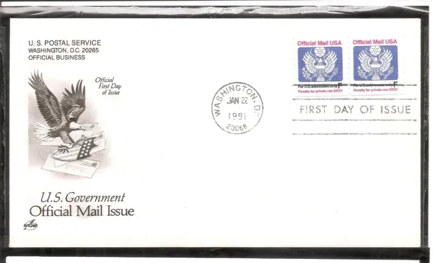 US SC # O144 Official Mail USA FDC. Artcraft Cachet
