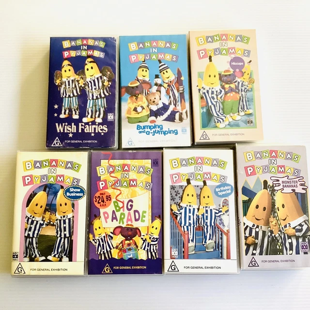 BANANAS IN PYJAMAS VHS x7 Wish Fairies Birthday Hiccups Big Parade Show