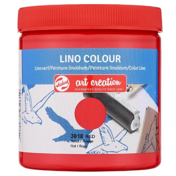 (35,80€/L) Linoleumfarbe Art Creation 3018 Rot Talens 250 ml Dose