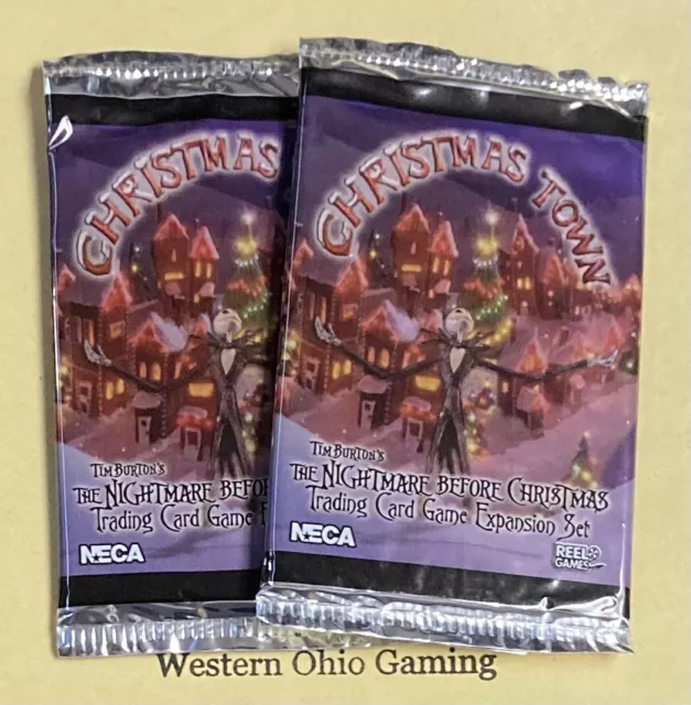 The Nightmare Before Christmas 2 x Christmas Town Booster Pack NEW TCG CCG