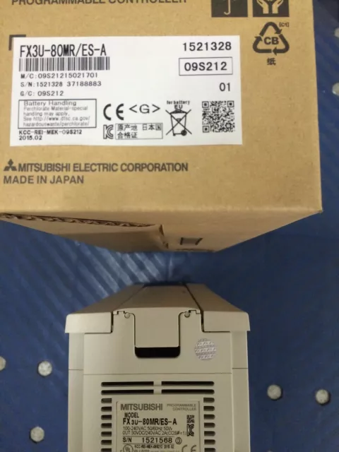 1PC New Mitsubishi FX3U-80MR/ES-A Programmable Logic Controller