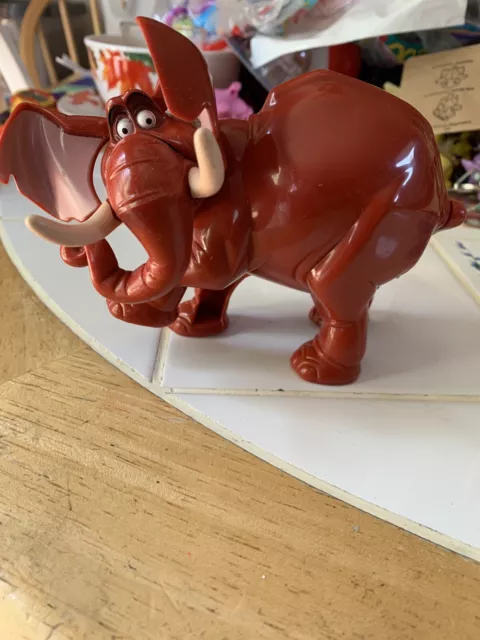 Mcdonalds Happy Meal Toy Disney Tarzan #4 Tantor Wind Up Elephant Red 1999 Works