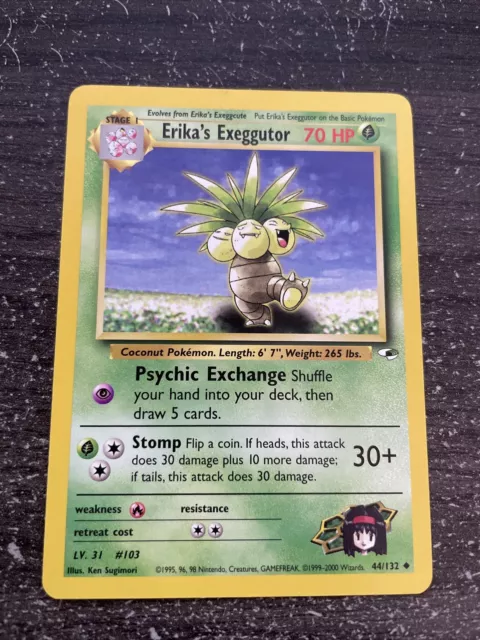 Erika’s Exeggutor Unco - Pokemon 44/132 Gym Heroes Proche Du Neuf/Nm English