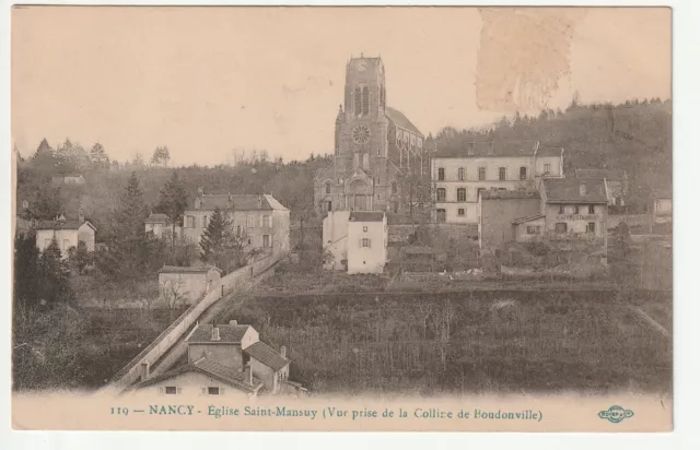 NANCY - Meurthe & Moselle - CPA 54 - Eglise Saint Mansuy Colline de Boudonville