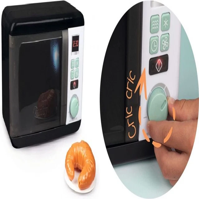 Smoby 310598WEB Tefal Electronic Microwave, Black, White